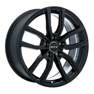 RTX Wheels – Solstice – Black – 17″x7″ 35mm – All weather Wheels – 163709